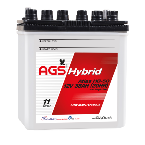 HB50 ags, ags Hybrid Battery , ags Hybrid 50, ags battery in islamabad , ags battery in rawalpindi, ags battery in lahore, ags battery in lhr, ags battery in fsd, ags 38 ah, ags mehran battery , ags honda city battery , ags alto battery, ags 50